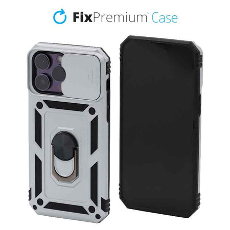 FixPremium - Maska CamShield za iPhone 14 Pro Max, bijela