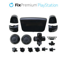FixPremium - Luksuzni dekorativni elementi za PS5 DualSense, crni