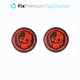 FixPremium - PS4/PS5 Skull Controller Grip Caps - Set 2 kom