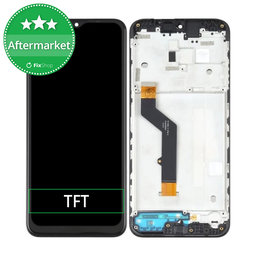 Motorola Moto E7 Plus XT2081 - LCD zaslon + zaslon osjetljiv na dodir + okvir (crni) TFT