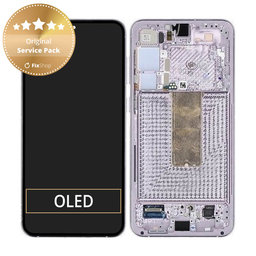 Samsung Galaxy S23 Plus S916B - LCD zaslon + zaslon osjetljiv na dodir + okvir (Lavender) - GH82-30478D, GH82-30476D, GH82-30477D Genuine Service Pack