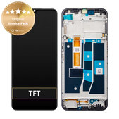 Oppo A54s CPH2273 - LCD zaslon + zaslon osjetljiv na dodir + okvir (crni) - 4908020 Originalni servisni paket