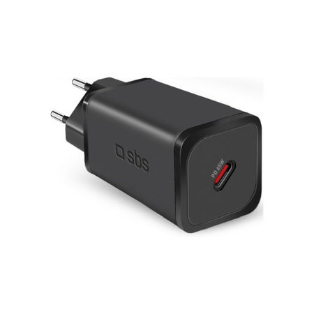SBS - 65W adapter za punjenje USB-C, PD, crni