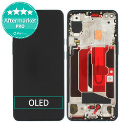 OnePlus Nord - LCD zaslon + zaslon osjetljiv na dodir + okvir (crni) OLED