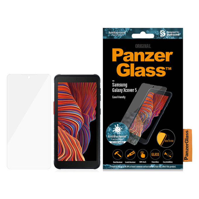 Kaljeno staklo Case Friendly AB za Samsung Galaxy Xcover 5, Prozirna, PanzerGlass