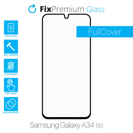 FixPremium FullCover Glass - Kaljeno staklo za Samsung Galaxy A34 5G