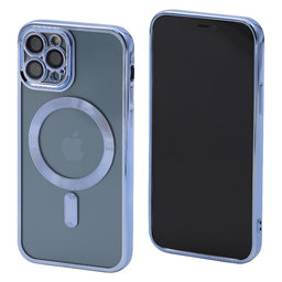 FixPremium - Maska Crystal s MagSafe za iPhone 12 Pro, plava