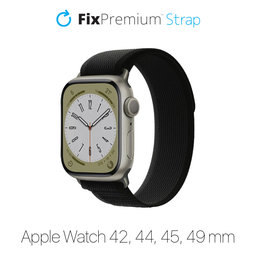 FixPremium - Strap Trail Loop za Apple Watch (42, 44, 45 & 49 mm), crna
