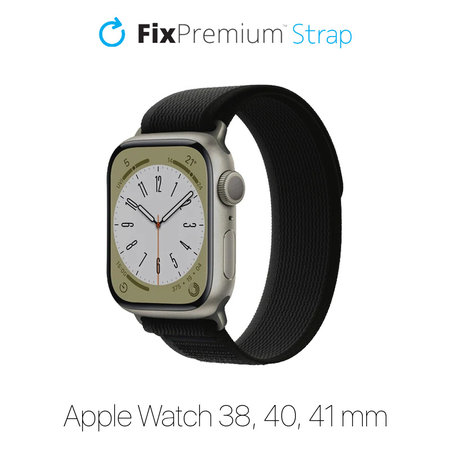 FixPremium - Strap Trail Loop za Apple Watch (38, 40 & 41 mm), crna