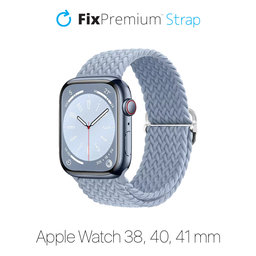 FixPremium - Strap Solo Loop za Apple Watch (38, 40 & 41 mm), svijetloplava