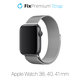 FixPremium - Remen Milanese Loop za Apple Watch (38, 40 & 41 mm), srebrni