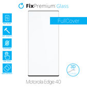 FixPremium Glass - 3D kaljeno staklo za Motorola Edge 40