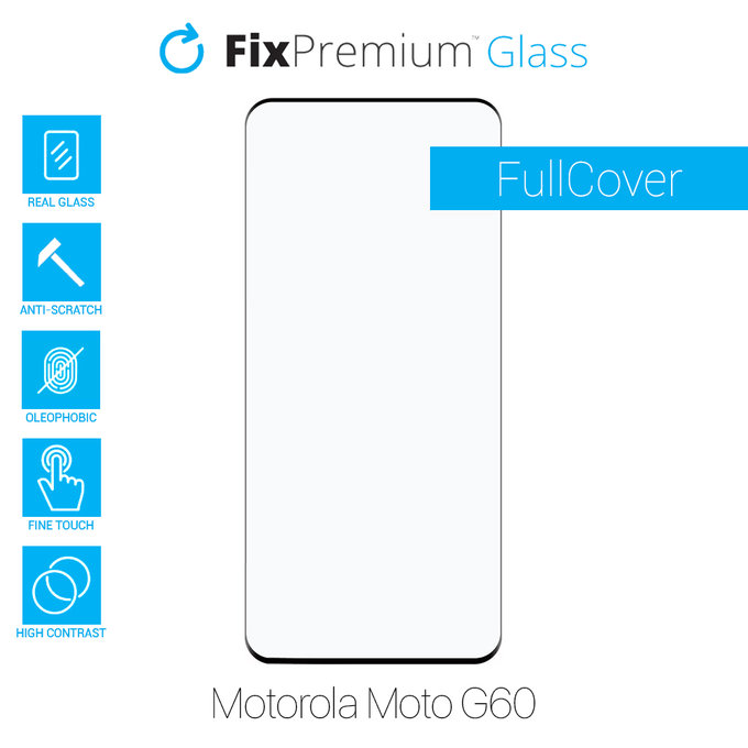 FixPremium FullCover Glass - Kaljeno staklo za Motorola Moto G60