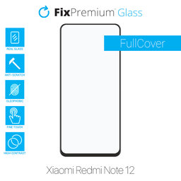 FixPremium FullCover Glass - Kaljeno staklo za Xiaomi Redmi Note 12
