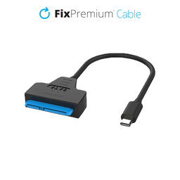 FixPremium - Kabel - USB-C / SATA 2.5", crni
