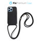 FixPremium - Silicon Case s String za iPhone 13 Pro, crna