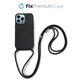 FixPremium - Silicon Case s String za iPhone 14 Pro, crna