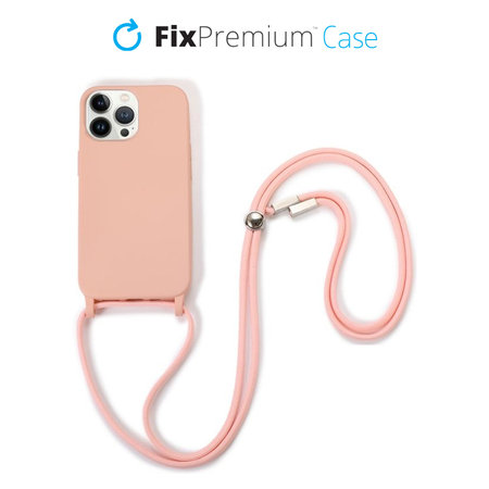 FixPremium - Silicon Case s String for iPhone 12 Pro Max, pink