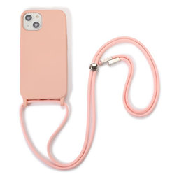 FixPremium - Silicon Case s String for iPhone 13 & 14, pink