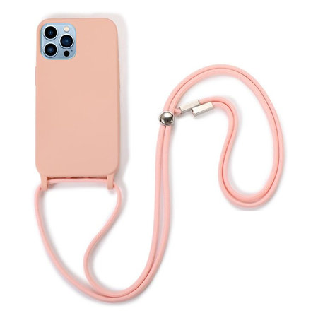 FixPremium - Silicon Case s String for iPhone 13 Pro, pink