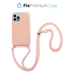 FixPremium - Silicon Case s String for iPhone 13 Pro, pink