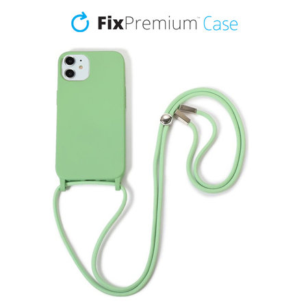 FixPremium - Silicon Case s String za iPhone 11, zelena