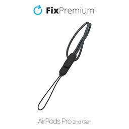 FixPremium - Remen za AirPods Pro 2, crni