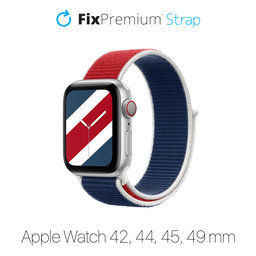 FixPremium - Najlonski remen za Apple Watch (42, 44, 45 i 49 mm), međunarodni
