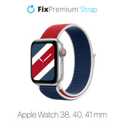 FixPremium - Najlonski remen za Apple Watch (38, 40 i 41 mm), međunarodni