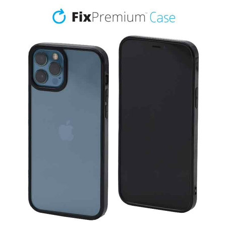 FixPremium - Maska Invisible za iPhone 12 & 12 Pro, crna