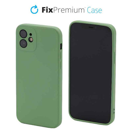 FixPremium - Maska Rubber za iPhone 12 & 12 Pro, zelena