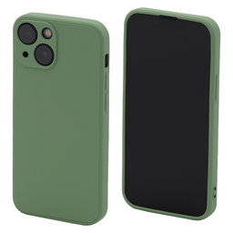 FixPremium - Gumiran ovitek za iPhone 13 mini, zelen