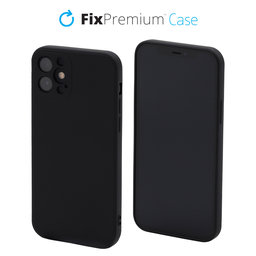 FixPremium - Maska Rubber za iPhone 12 mini, crna