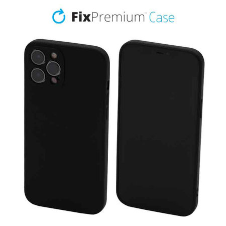 FixPremium - Maska Rubber za iPhone 12 Pro Max, crna