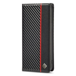 FixPremium - Maska Carbon Wallet za Samsung Galaxy S23 Ultra, crna