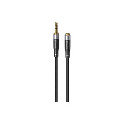Elough - Jack 3,5 mm (F) / Jack 3,5 mm (M) AUX kabel (2 m), crni