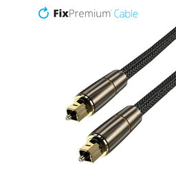 FixPremium - Audio optički kabel (1m), zlatni