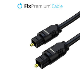 FixPremium - Audio optički kabel (1m), crni