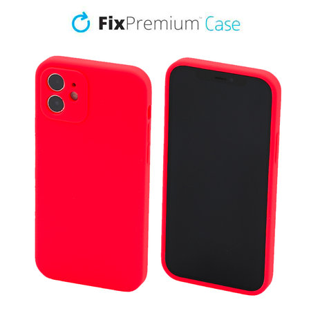 FixPremium - Silikonska maska za iPhone 11, crvena