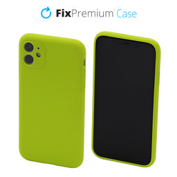 FixPremium - Silikonska maska za iPhone 11, neon zelena