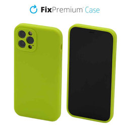 FixPremium - Silikonska maska za iPhone 12 Pro, neon zelena