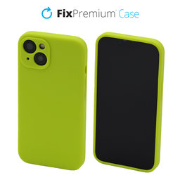 FixPremium - Silikonska maska za iPhone 13, neon zelena