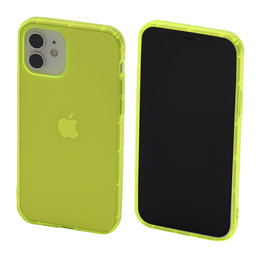 FixPremium - Maska Clear za iPhone 12 & 12 Pro, žuta