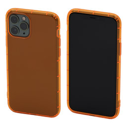 FixPremium - Ovitek Clear za iPhone 11 Pro, oranžen