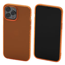 FixPremium - Ovitek Clear za iPhone 12 Pro Max, oranžen