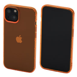 FixPremium - Ovitek Clear za iPhone 14, oranžen