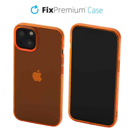 FixPremium - Maska Clear za iPhone 14, narančasta