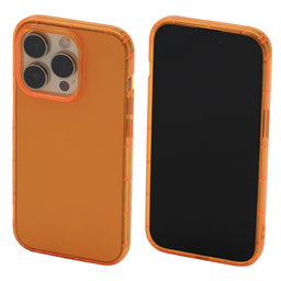 FixPremium - Ovitek Clear za iPhone 14 Pro, oranžen