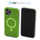 FixPremium - Maska Clear s MagSafe za iPhone 12 Pro Max, neon green