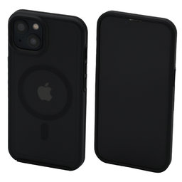 FixPremium - Ovitek Clear with MagSafe za iPhone 13, mraz črna